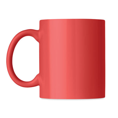 Mug roja de cerámica