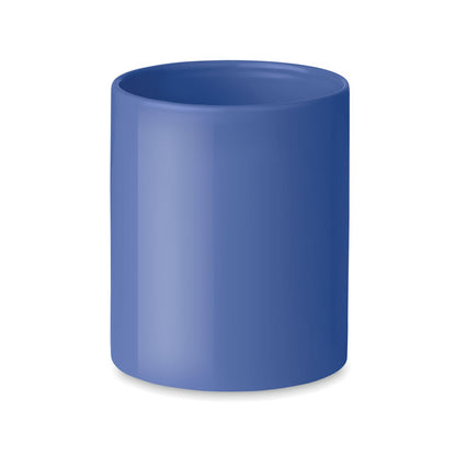 Taza azul clásica de cerámica