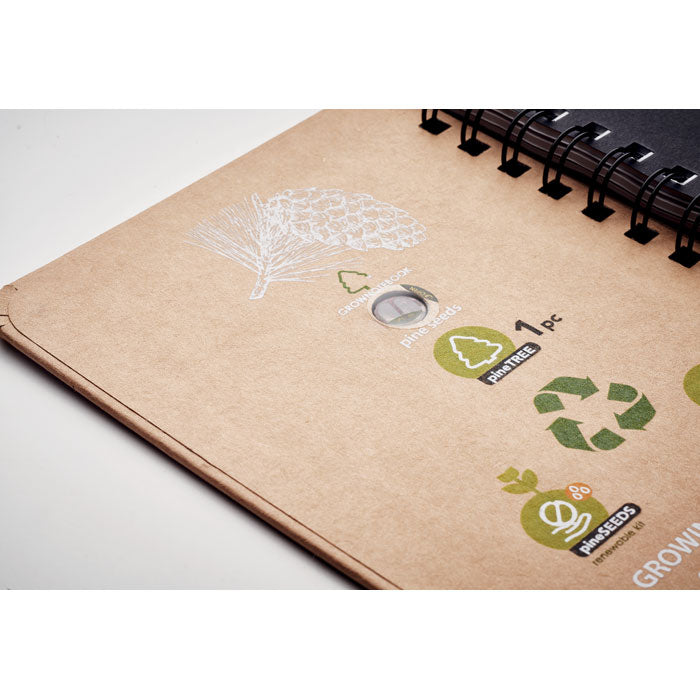 GROWNOTEBOOK™ - Libreta pino - Regalos Corporativos Personalizados · Clap Comunicacion