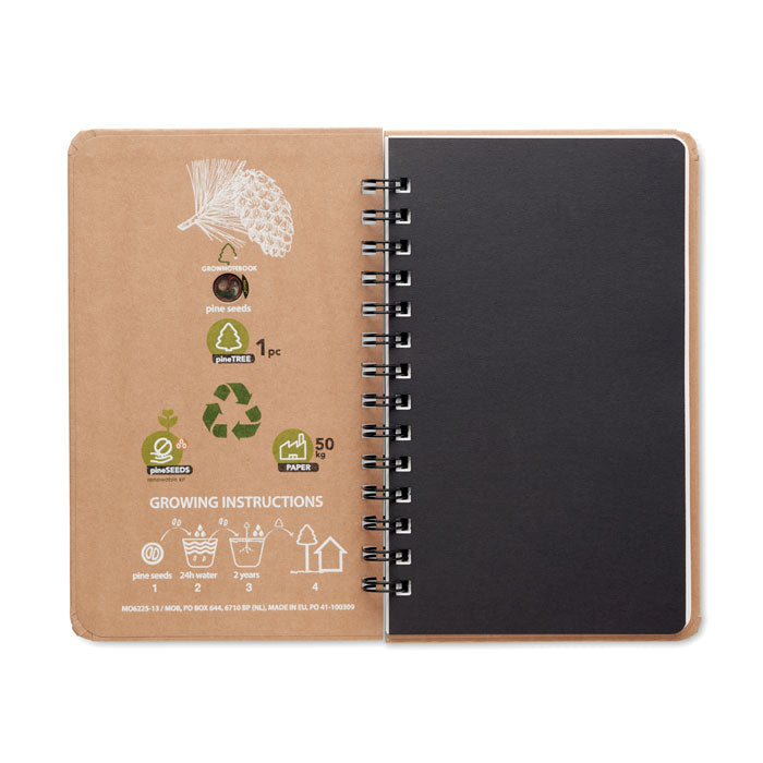 GROWNOTEBOOK™ - Libreta pino - Regalos Corporativos Personalizados · Clap Comunicacion