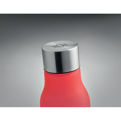 Tapón metálico de botella roja personalizado con logotipo