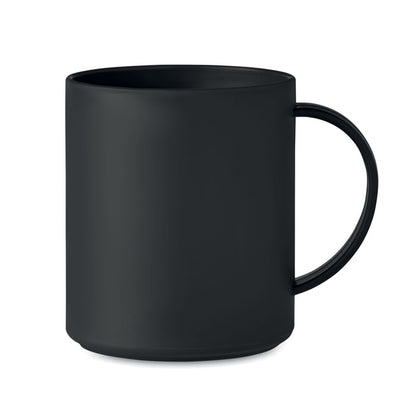 Taza de plástico negra