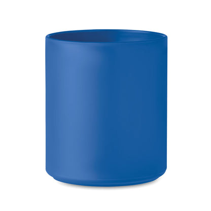 Mug azul de plástico
