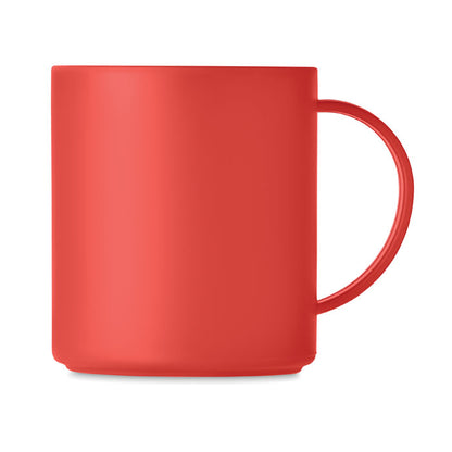 Taza de desayuno roja