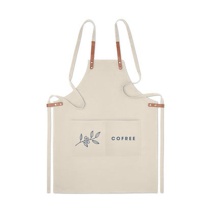 Delantal de canvas personalizado con logotipo