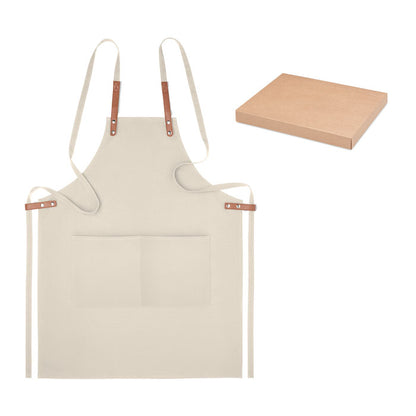 Delantal de cocina ajustable con dos bolsillos delanteros en caja de regalo
