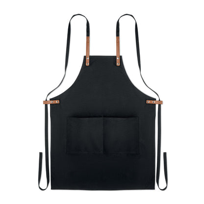 Delantal de canvas negro