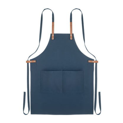 Delantal de canvas azul marino