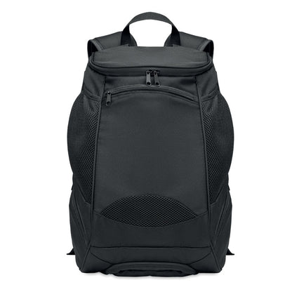 Mochila de deporte con bolsillo frontal grande con cierre cremallera