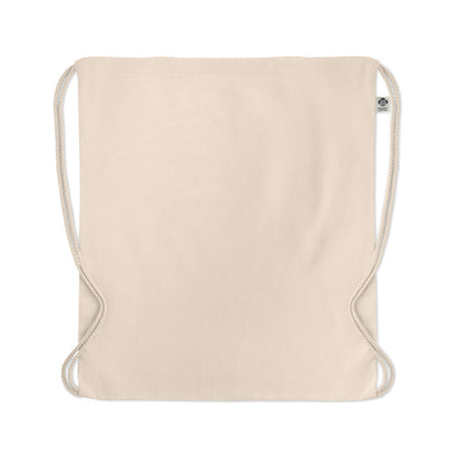 Bolsa con cierre de cordones de algodón orgánico natural