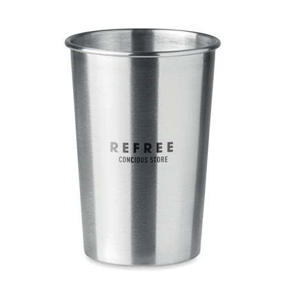 Vaso de acero inoxidable personalizado con logotipo