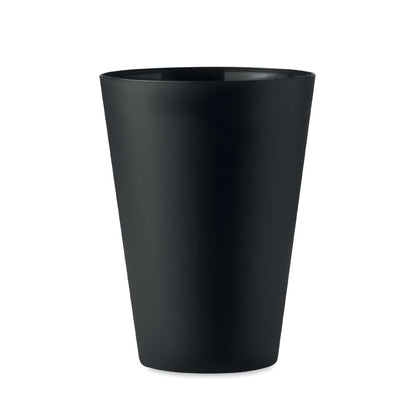 Vaso traslúcido negro de PP. 300ml
