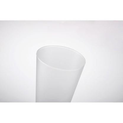 Detalle de Vaso traslúcido blanco  