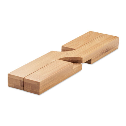 Protector de mesa plegado de madera