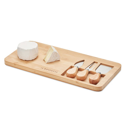 Accesorios para quesos y tabla de madera personalizada con logotipo