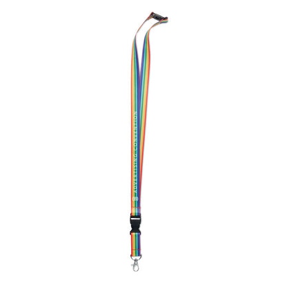 Lanyard RPET colores arcoiris