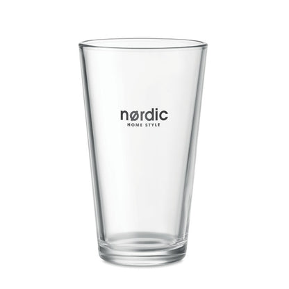 Vaso de cristal personalizado con logotipo