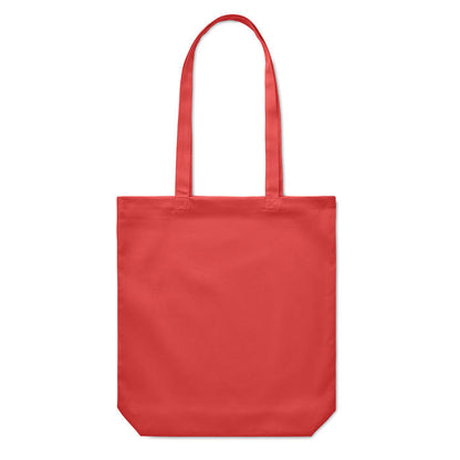 Totebag de asas largas de algodón rojo