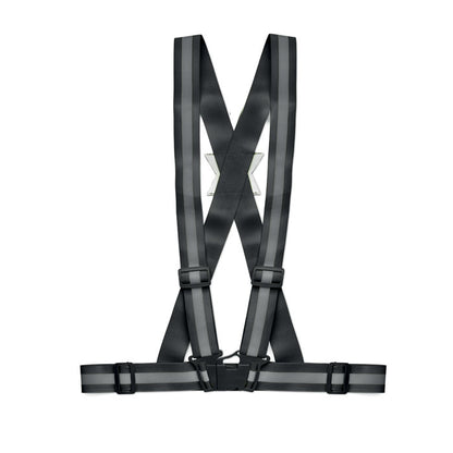 Chaleco reflectante ajustable negro