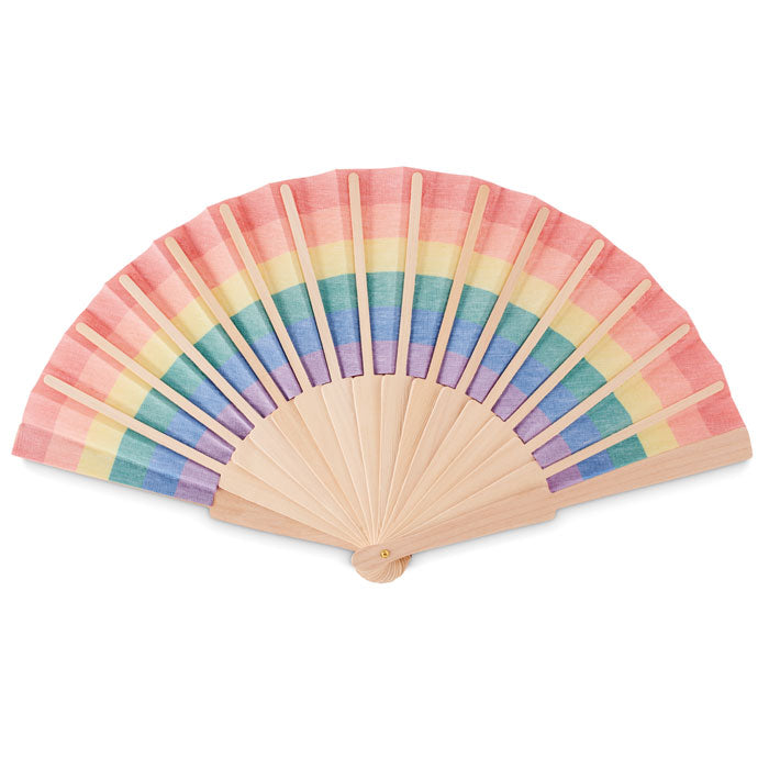 BOWFAN - Abanico de madera rainbow