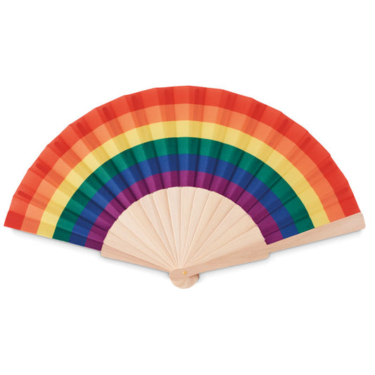 BOWFAN - Abanico de madera rainbow