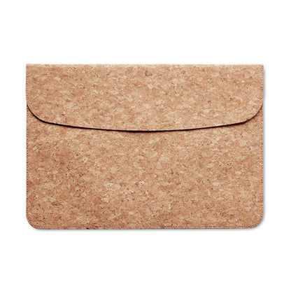 Funda de corcho natural con solapa para portátil