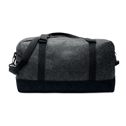 Parte trasera de bolsa de deporte de fieltro gris