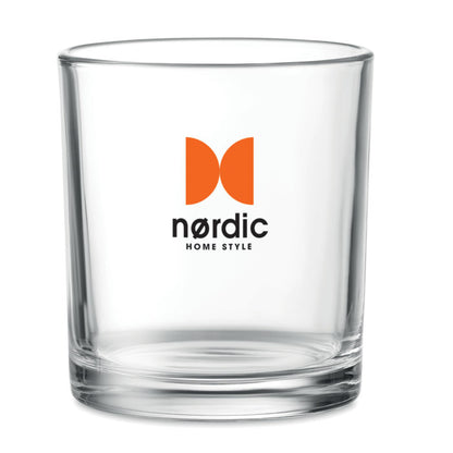 Vaso de cristal personalizado con logo