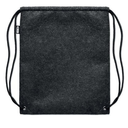 Mochila de cuerdas de fieltro reciclado gris 
