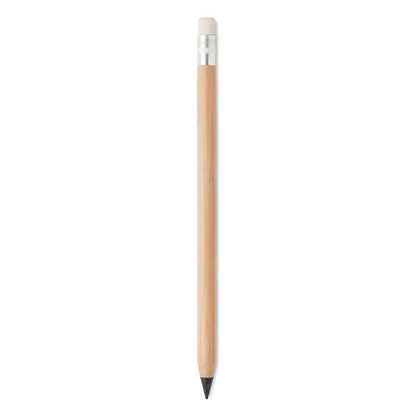 Bolígrafo con goma de madera sin tinta