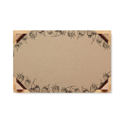 Vista superior de caja de madera de kit de cultivo
