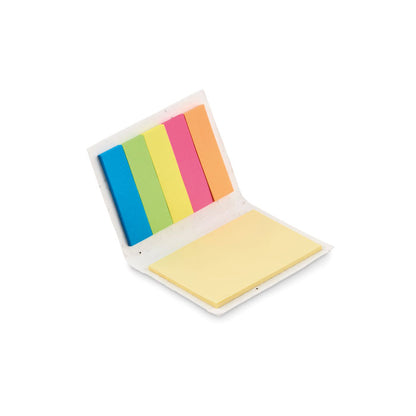 notas adhesivas en papel de semillas