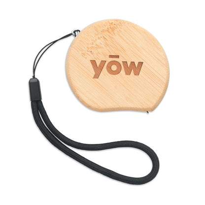 Cinta métrica de madera personalizada con logo
