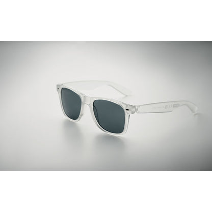 Gafas de sol clásicas blancas ecológicas