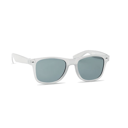 Gafas de sol clásicas blancas ecológicas