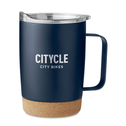 Mug de viaje de acero marino personalizada con logo