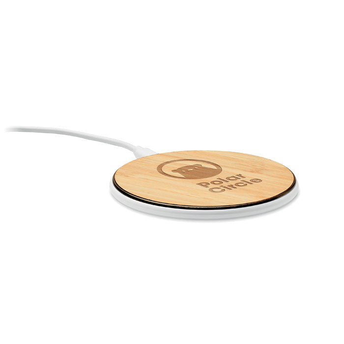 DESPAD + - Cargador inalámbrico 15W bambú