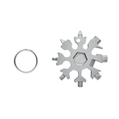 Multiherramienta de bolsillo en forma de copo de nieve