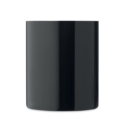 Mug negra de metal clásico