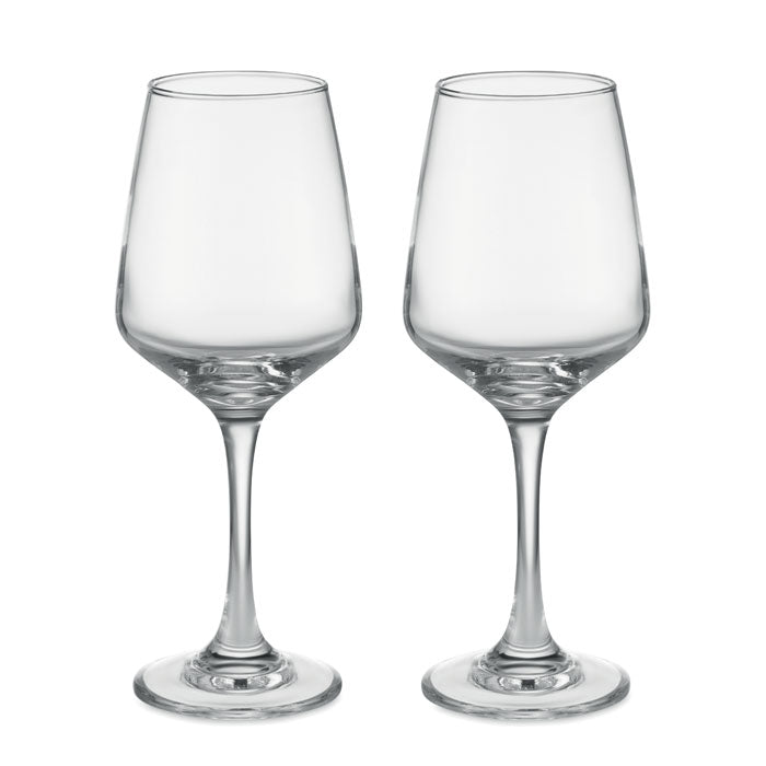  Juego de 2 copas de vino de vidrio