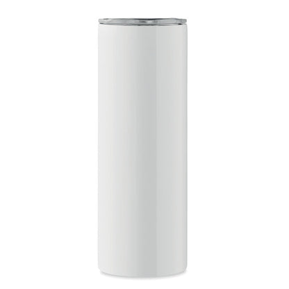 Vaso blanco de acero inoxidable