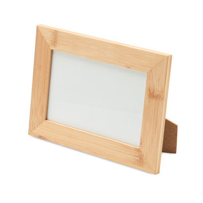 Porta fotos de madera rectangular en horizontal