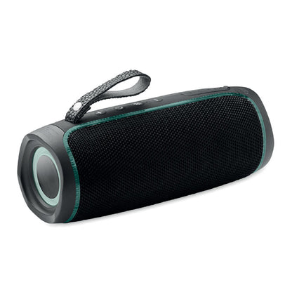 Altavoz redondo negro inalámbrico