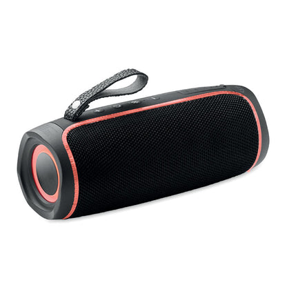 Altavoz portátil inalámbrico con luz led roja