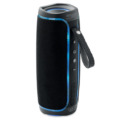 Altavoz portátil inalámbrico con luz led azul