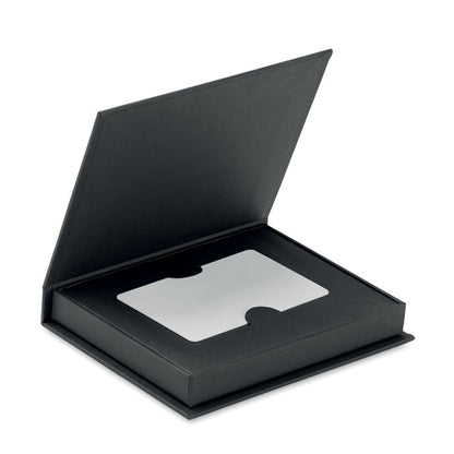 Caja FSC reciclada para packaging de tarjetas regalo