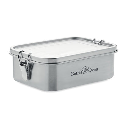 Envase reutilizable de acero inox personalizado con logotipo
