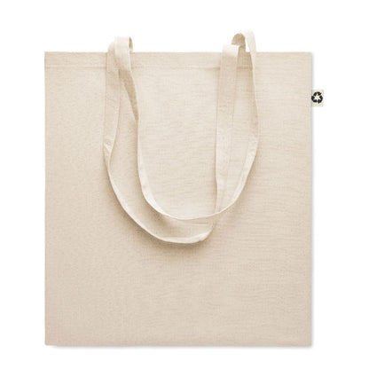 Bolsa de la compra de algodón reciclado color natural