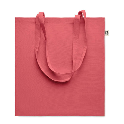 Bolsa de la compra de algodón color azul rojo