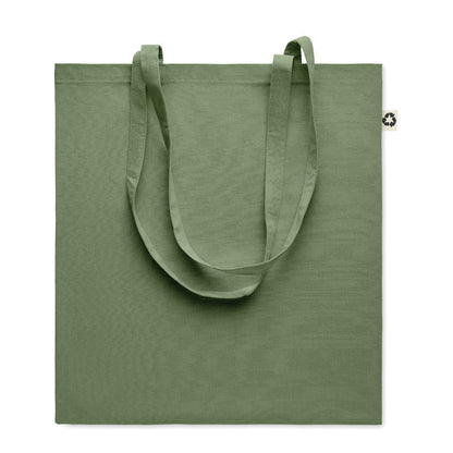 Bolsa de la compra de algodón color verde caqui